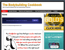 Tablet Screenshot of bodybuildingcookbook.com